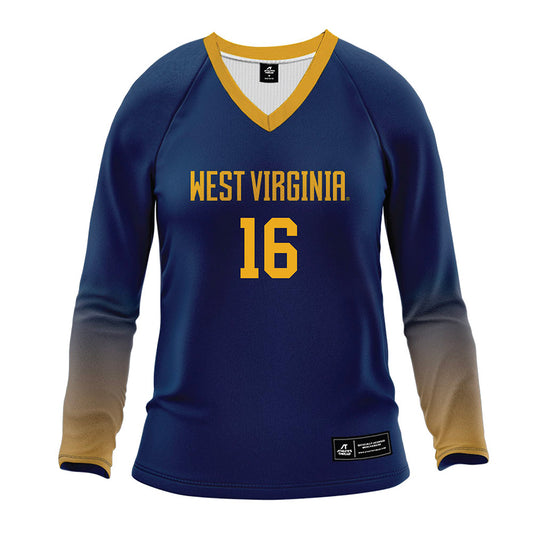 West Virginia - NCAA Women's Volleyball : Brenna Tietz - Home Volleyball Jersey-0
