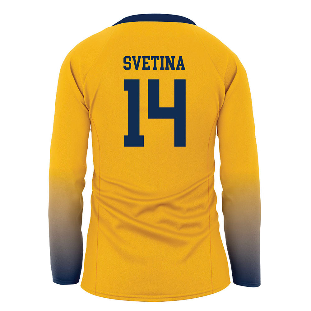 West Virginia - NCAA Women's Volleyball : Nina Svetina - Away Volleyball Jersey-1