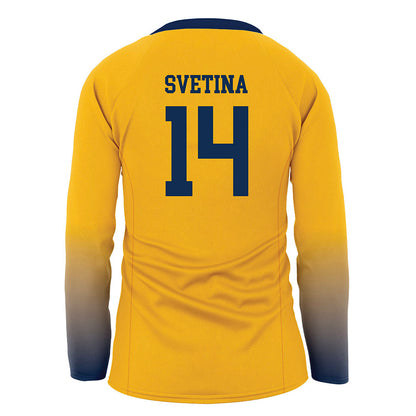 West Virginia - NCAA Women's Volleyball : Nina Svetina - Away Volleyball Jersey-1
