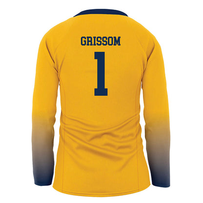 West Virginia - NCAA Women's Volleyball : Tally Grissom - Away Volleyball Jersey-1