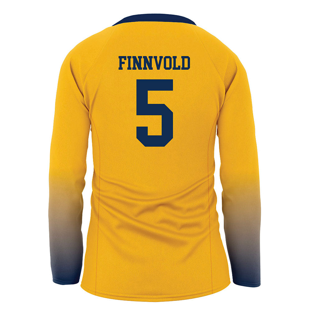 West Virginia - NCAA Women's Volleyball : Alexis Finnvold - Away Volleyball Jersey-1