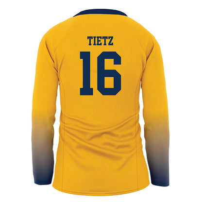 West Virginia - NCAA Women's Volleyball : Brenna Tietz - Away Volleyball Jersey-1