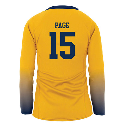 West Virginia - NCAA Women's Volleyball : Madison Page - Away Volleyball Jersey-1