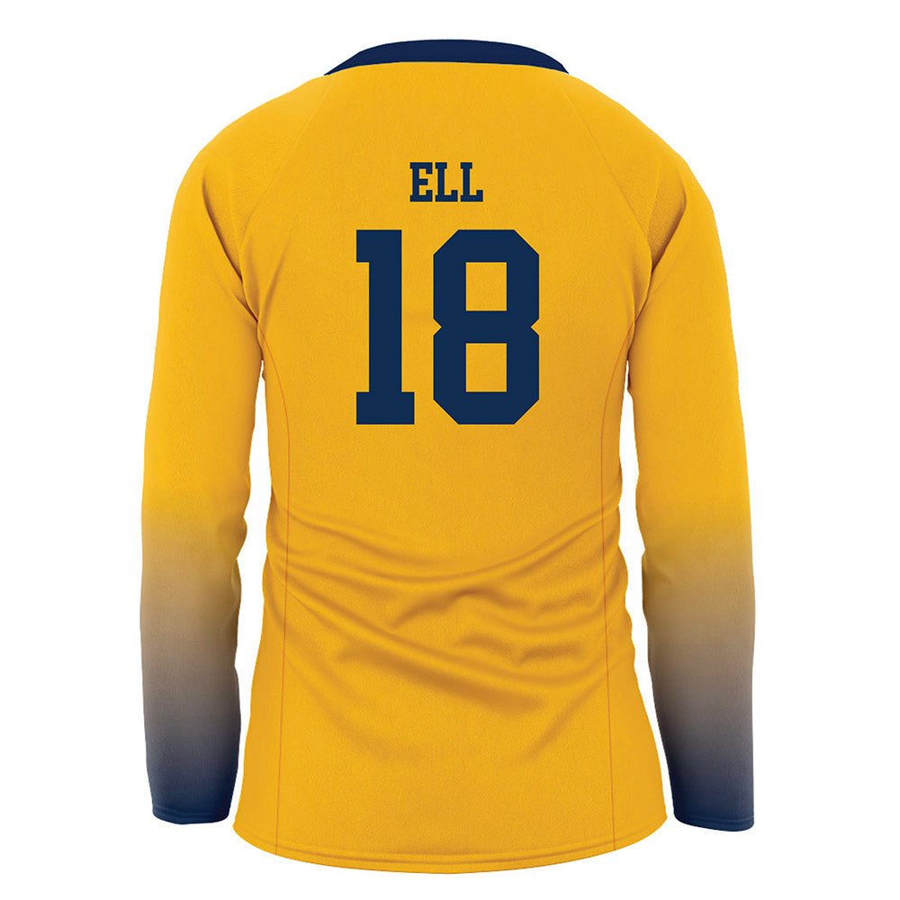 West Virginia - NCAA Women's Volleyball : Adrian Ell - Away Volleyball Jersey-1