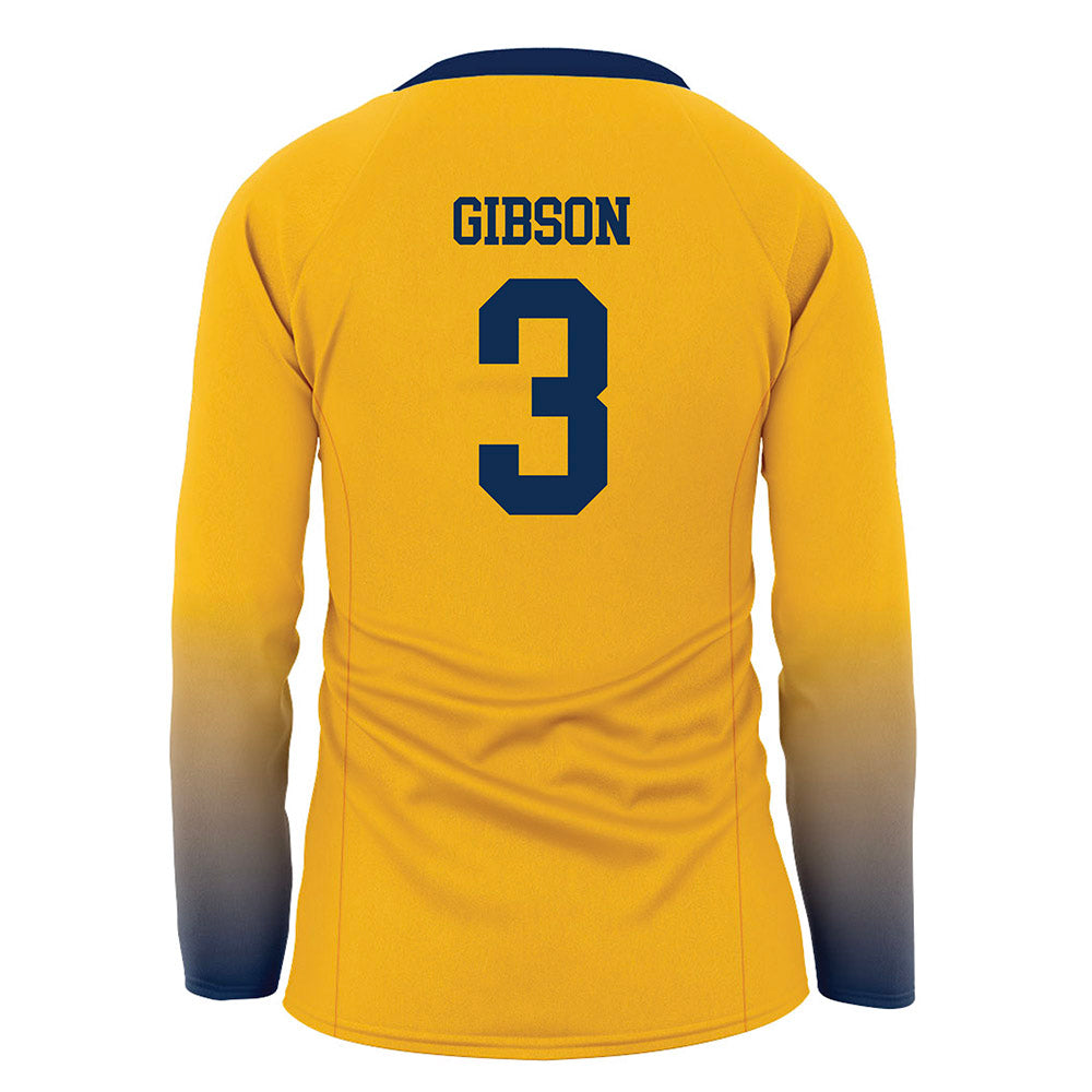 West Virginia - NCAA Women's Volleyball : Kamiah Gibson - Away Volleyball Jersey-1