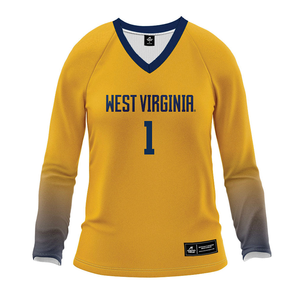 West Virginia - NCAA Women's Volleyball : Tally Grissom - Away Volleyball Jersey-0