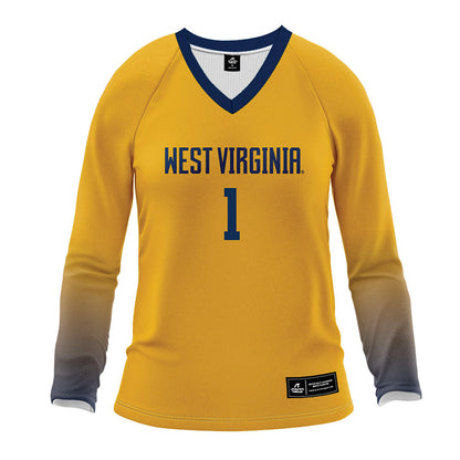 West Virginia - NCAA Women's Volleyball : Natalie Winter - Away Volleyball Jersey-0