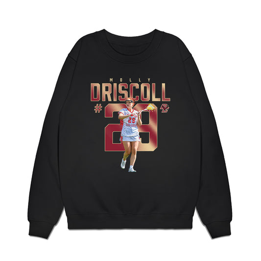 Boston College - NCAA Women's Lacrosse : Molly Driscoll - Graphic Tee Premium Crewneck Sweatshirt-0