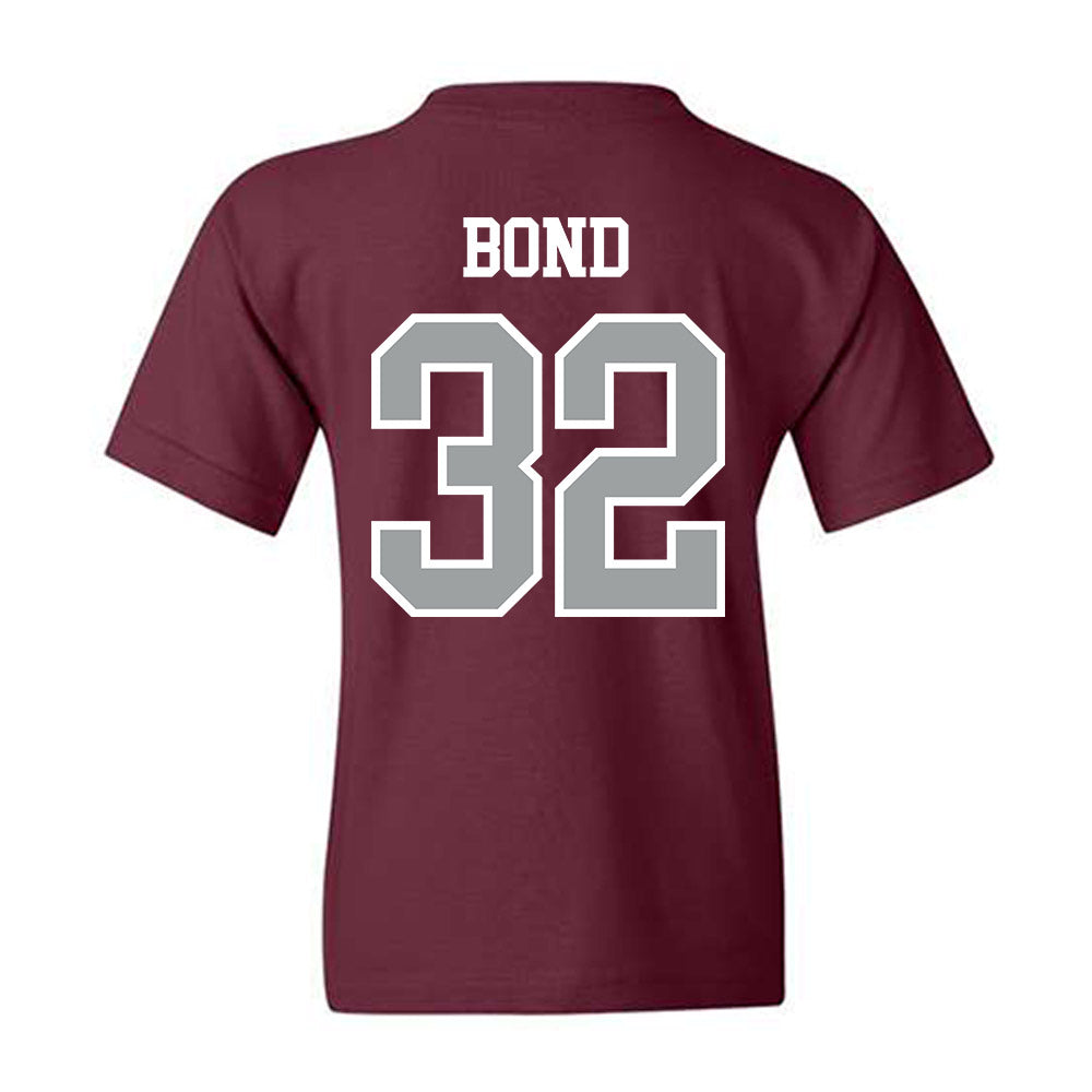 Texas A&M - NCAA Baseball : Hunter Bond - Sports Shersey Youth T-Shirt-1