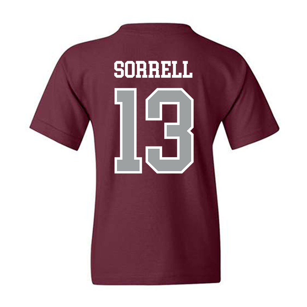 Texas A&M - NCAA Baseball : Caden Sorrell - Sports Shersey Youth T-Shirt-1