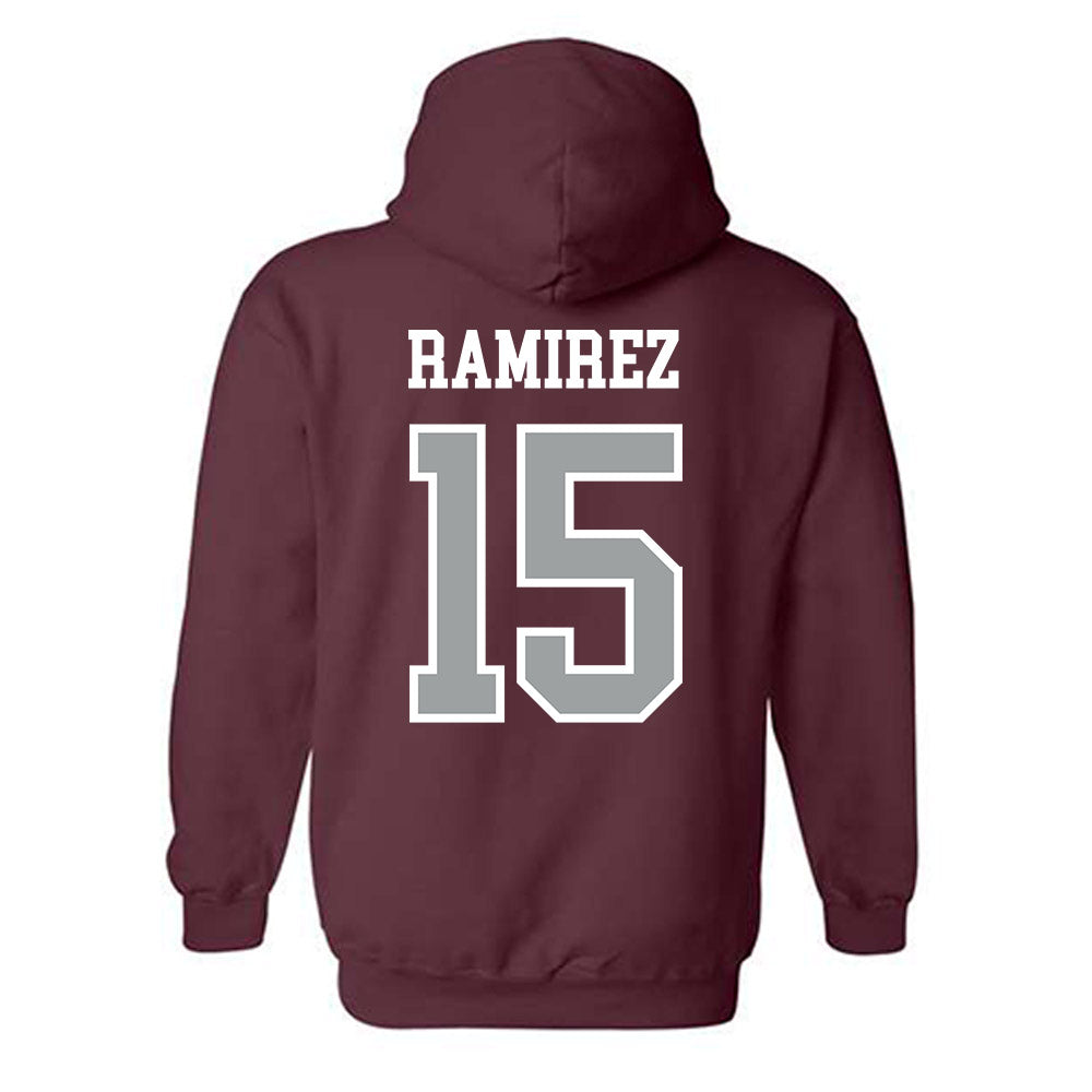 Texas A&M - NCAA Baseball : David Ramirez - Sports Shersey Hooded Sweatshirt-1