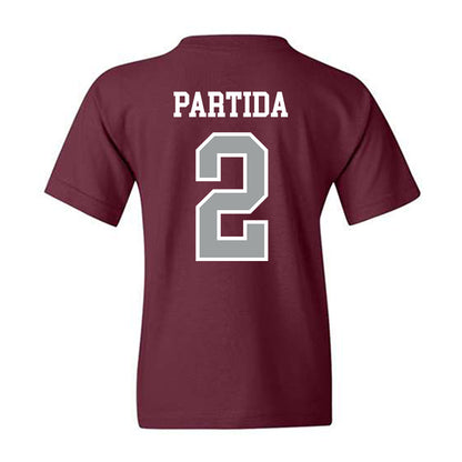 Texas A&M - NCAA Baseball : Nico Partida - Sports Shersey Youth T-Shirt-1