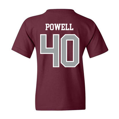 Texas A&M - NCAA Baseball : Cooper Powell - Sports Shersey Youth T-Shirt-1