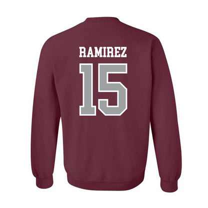 Texas A&M - NCAA Baseball : David Ramirez - Sports Shersey Crewneck Sweatshirt-1