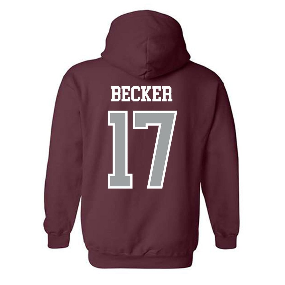 Texas A&M - NCAA Baseball : Zane Becker - Sports Shersey Hooded Sweatshirt-1