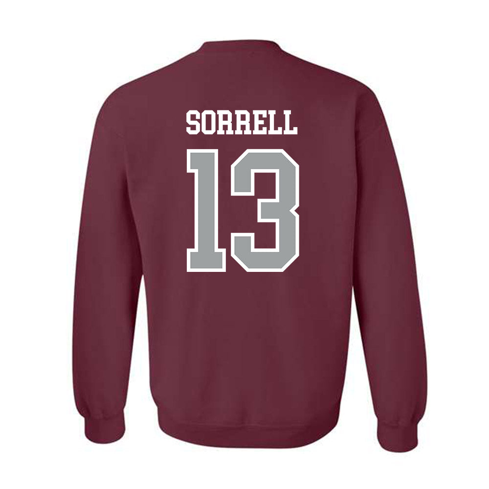 Texas A&M - NCAA Baseball : Caden Sorrell - Sports Shersey Crewneck Sweatshirt-1