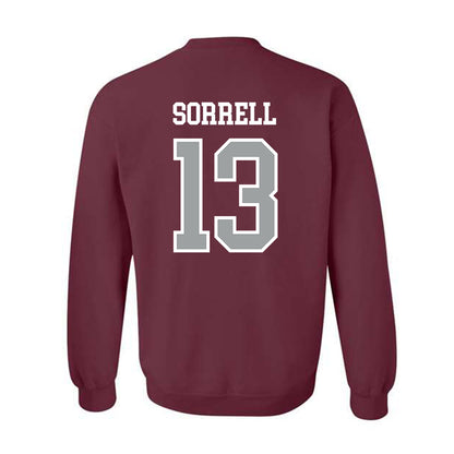Texas A&M - NCAA Baseball : Caden Sorrell - Sports Shersey Crewneck Sweatshirt-1