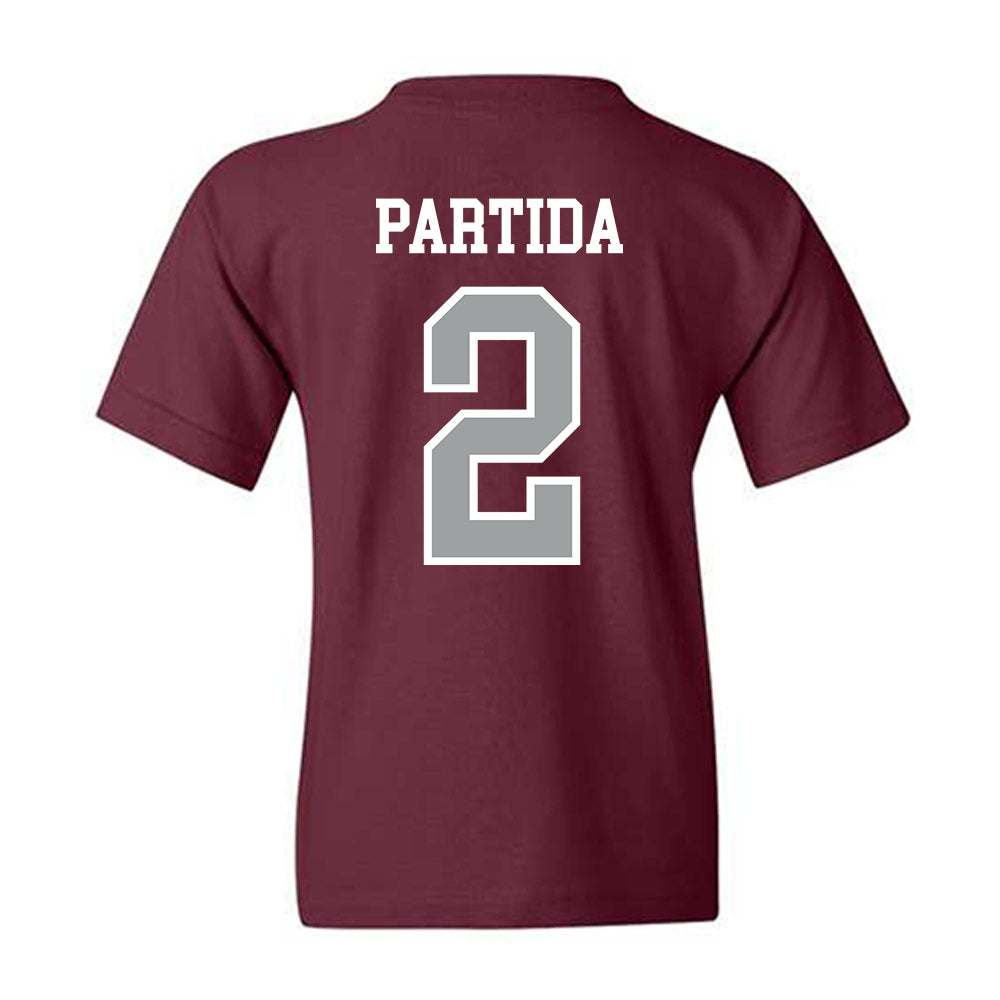 Texas A&M - NCAA Baseball : Nico Partida - Sports Shersey Youth T-Shirt-1