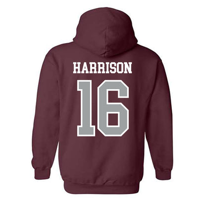 Texas A&M - NCAA Baseball : Bear Harrison - Sports Shersey Hooded Sweatshirt-1