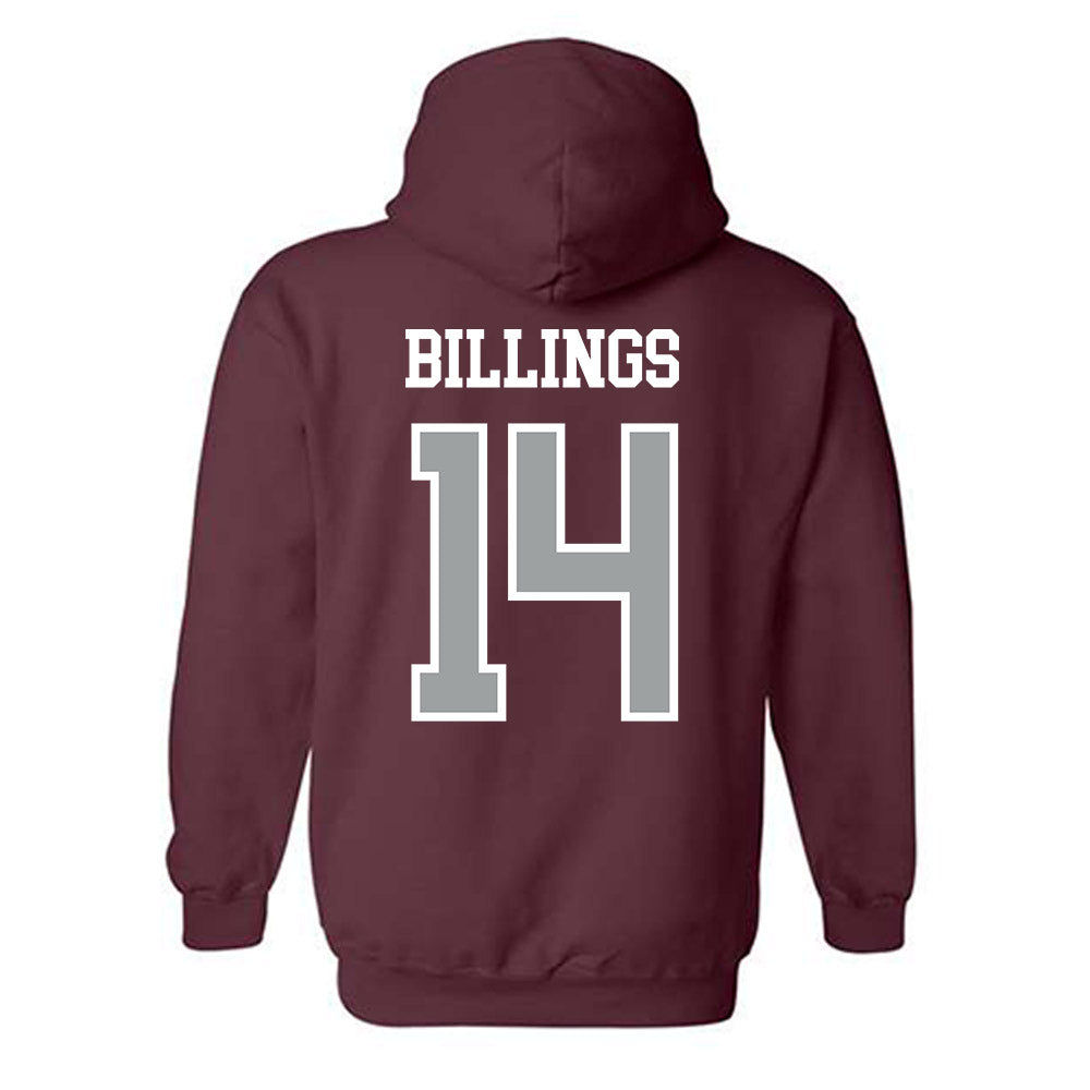 Texas A&M - NCAA Baseball : Luke Billings - Sports Shersey Hooded Sweatshirt-1