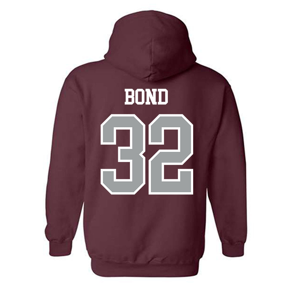 Texas A&M - NCAA Baseball : Hunter Bond - Sports Shersey Hooded Sweatshirt-1
