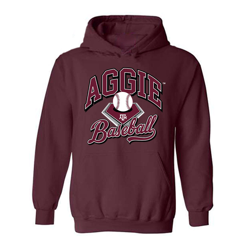 Texas A&M - NCAA Baseball : Cooper Powell - Sports Shersey Hooded Sweatshirt-0