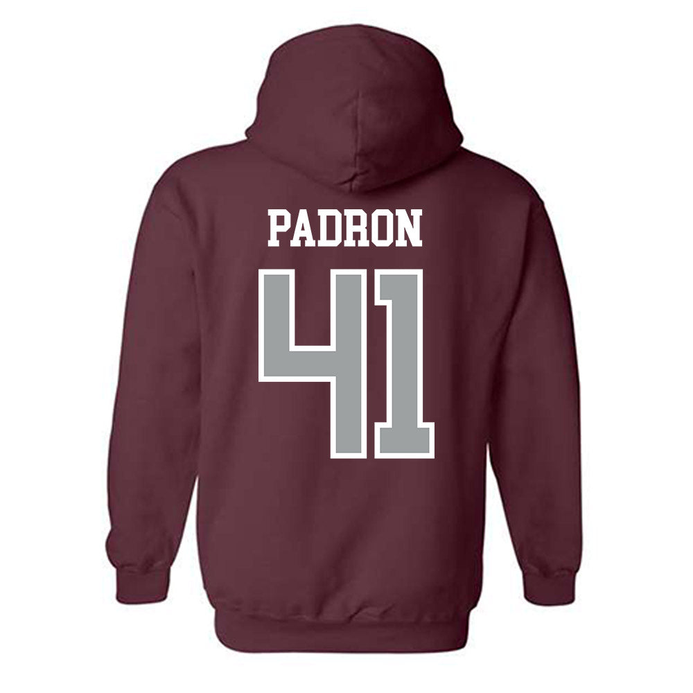 Texas A&M - NCAA Football : Liam Padron - Sports Shersey Hooded Sweatshirt-1