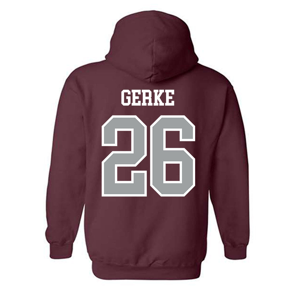 Texas A&M - NCAA Football : Layne Gerke - Sports Shersey Hooded Sweatshirt-1