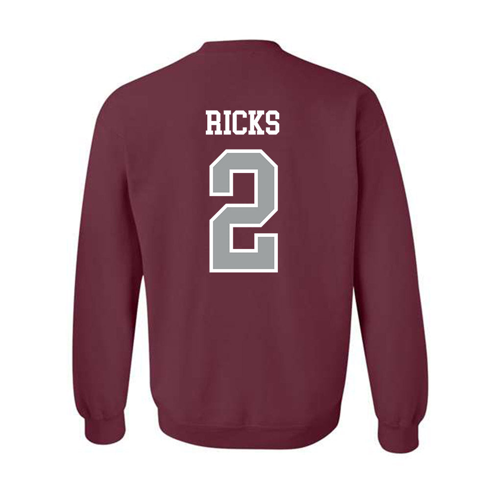 Texas A&M - NCAA Football : Dezz Ricks - Sports Shersey Crewneck Sweatshirt-1