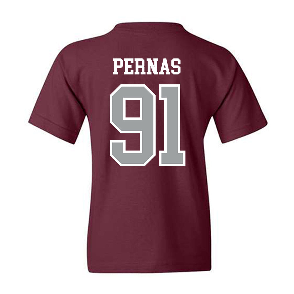 Texas A&M - NCAA Football : Lucas Pernas - Sports Shersey Youth T-Shirt-1