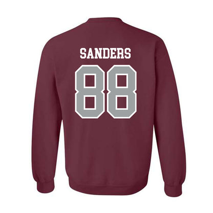 Texas A&M - NCAA Football : DJ Sanders - Sports Shersey Crewneck Sweatshirt-1