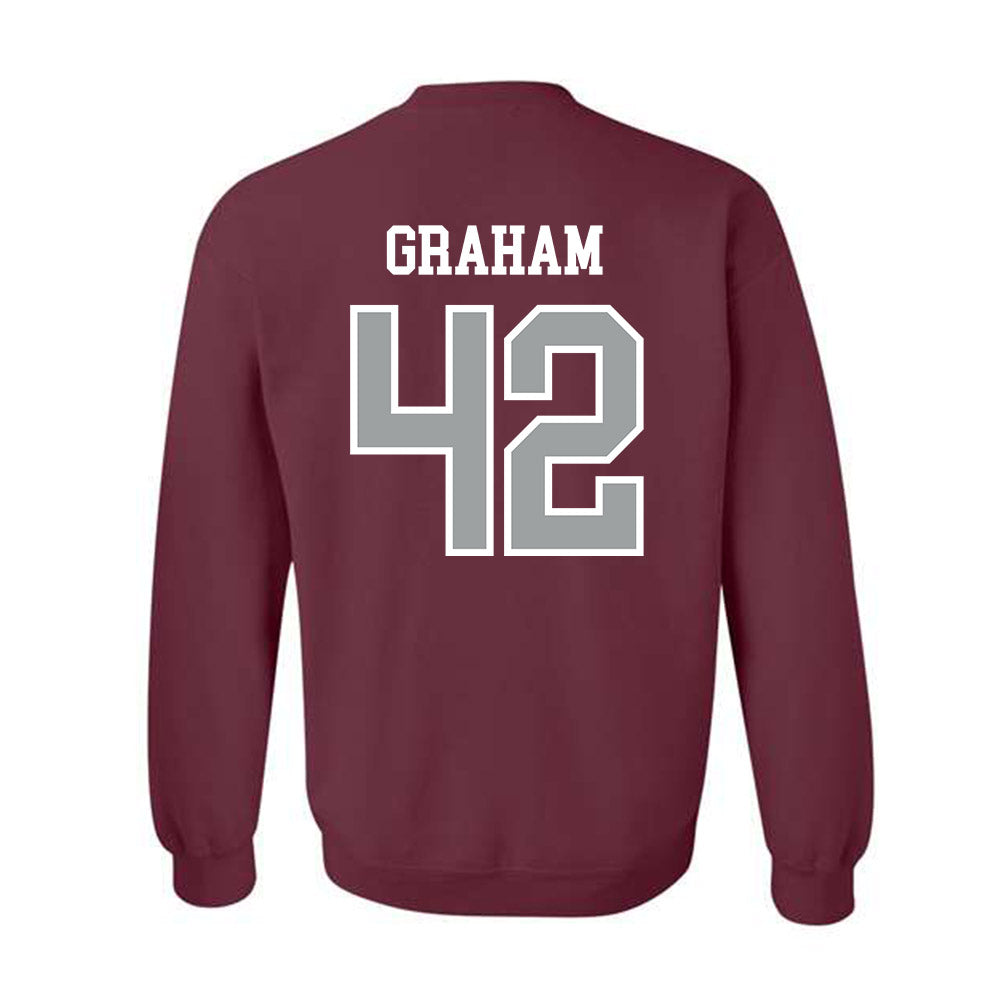 Texas A&M - NCAA Football : Jackson Graham - Sports Shersey Crewneck Sweatshirt-1