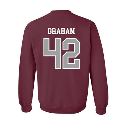 Texas A&M - NCAA Football : Jackson Graham - Sports Shersey Crewneck Sweatshirt-1