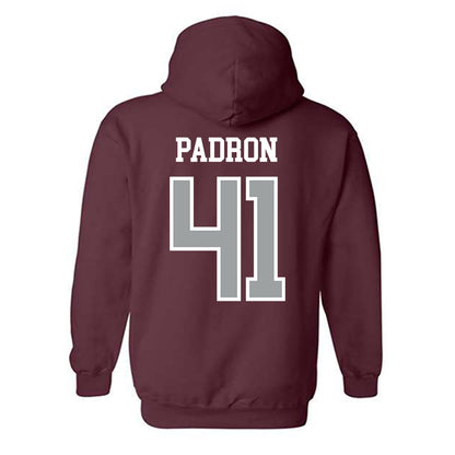 Texas A&M - NCAA Football : Liam Padron - Sports Shersey Hooded Sweatshirt-1
