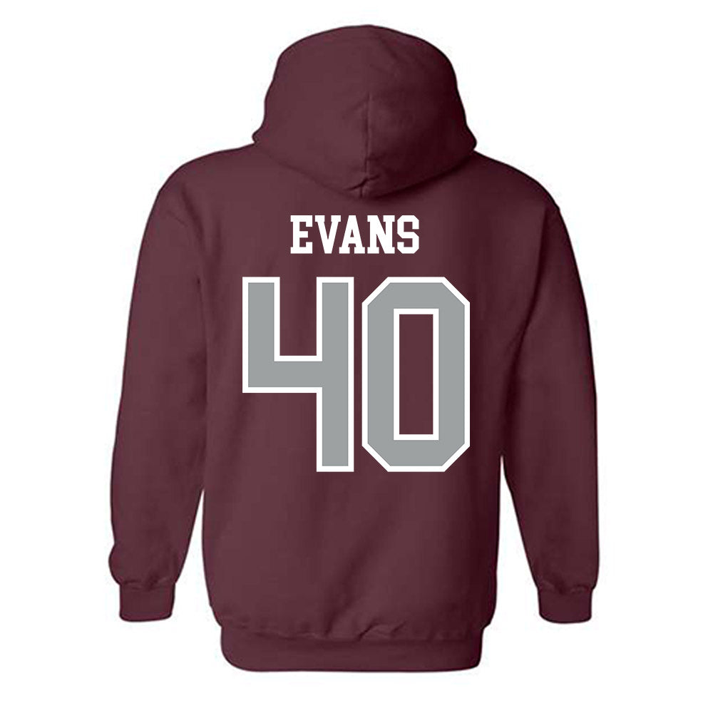 Texas A&M - NCAA Football : Gray Evans - Sports Shersey Hooded Sweatshirt-1