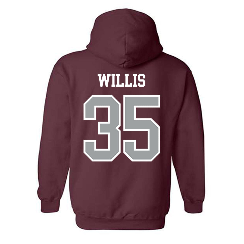 Texas A&M - NCAA Football : Isaiah Willis - Sports Shersey Hooded Sweatshirt-1