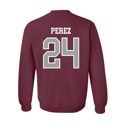 Texas A&M - NCAA Softball : Mya Perez - Sports Shersey Crewneck Sweatshirt-1