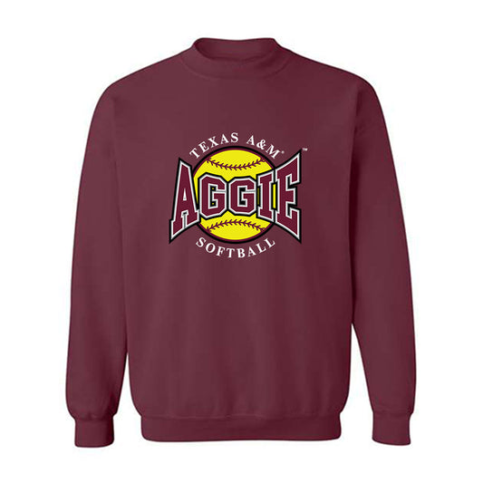 Texas A&M - NCAA Softball : Taylor Pannell - Sports Shersey Crewneck Sweatshirt-0