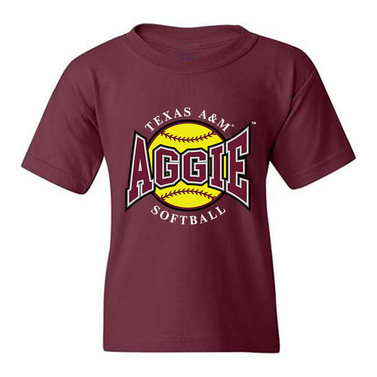 Texas A&M - NCAA Softball : Taylor Brown - Sports Shersey Youth T-Shirt-0