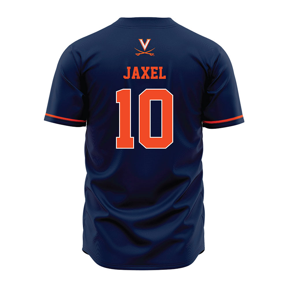 Virginia - NCAA Baseball : Kevin Jaxel - Navy Jersey-1