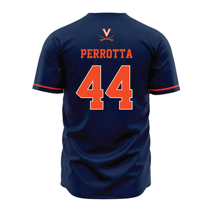 Virginia - NCAA Baseball : Antonio Perrotta - Navy Jersey-1