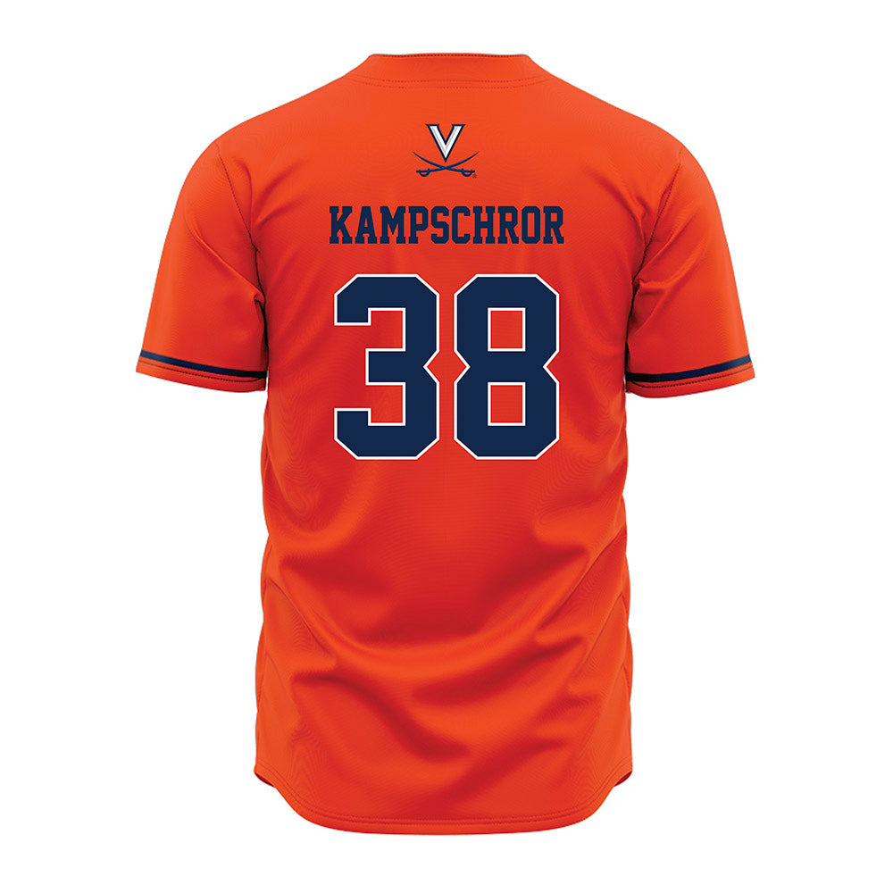 Virginia - NCAA Baseball : Dean Kampschror - Orange Jersey-1