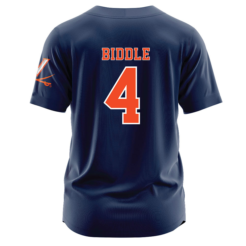 Virginia - NCAA Softball : Brie Biddle - Softball Jersey-1