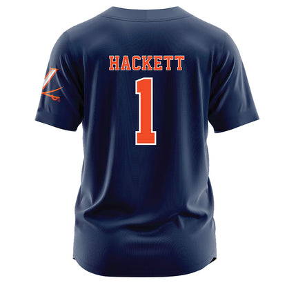 Virginia - NCAA Softball : Kelsey Hackett - Softball Jersey-1