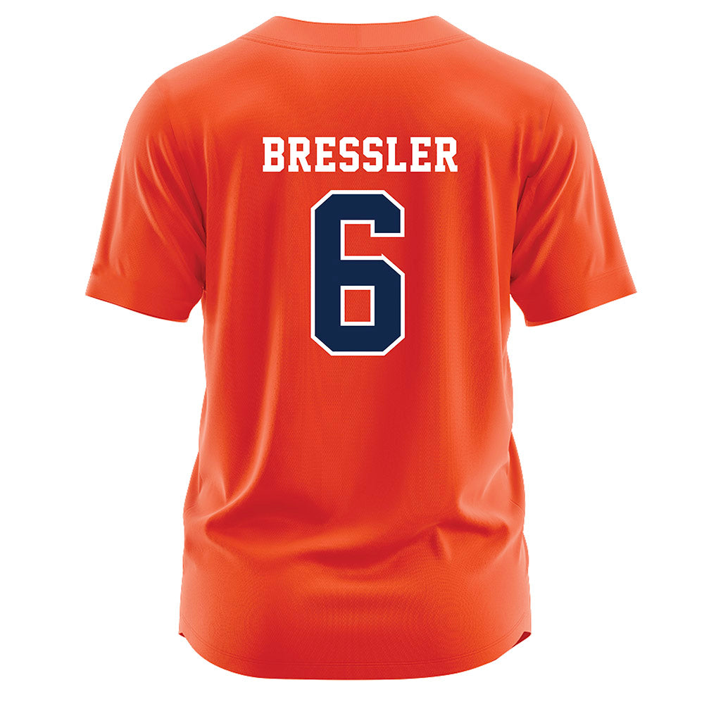 Virginia - NCAA Softball : Jenny Bressler - Orange Jersey-1