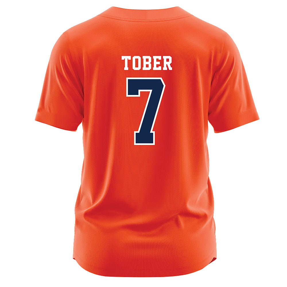 Virginia - NCAA Softball : Hannah Tober - Orange Jersey-1