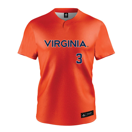 Virginia - NCAA Softball : Courtney Layne - Orange Jersey-0