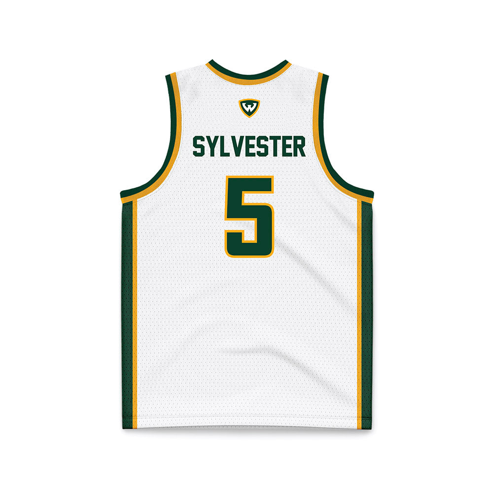 Wayne State - NCAA Women's Basketball : Komara Sylvester - White Basketball Jersey-1