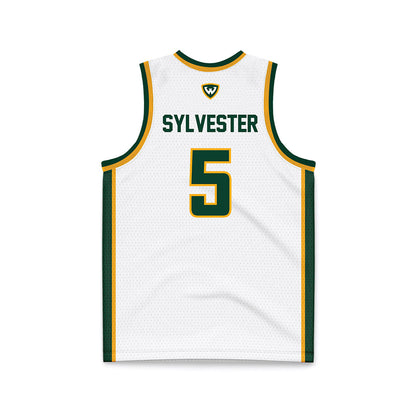 Wayne State - NCAA Women's Basketball : Komara Sylvester - White Basketball Jersey-1