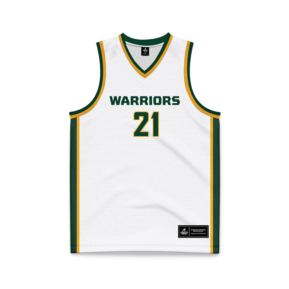 Wayne State - NCAA Women's Basketball : McKenna Ferguson - White Basketball Jersey-0